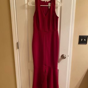 Formal burgundy dress, for wedding, formal event/birthday/holiday party.